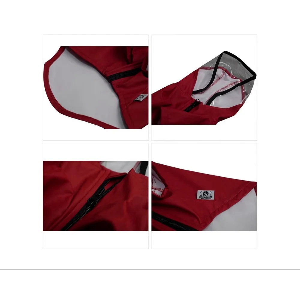 NEW Dog Raincoat Waterproof Hood Dog Raincoat Reflective XL